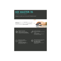 Produktbild för Logitech Master Series MX Master 3S - mus - 2.4 GHz, Bluetooth - grafit