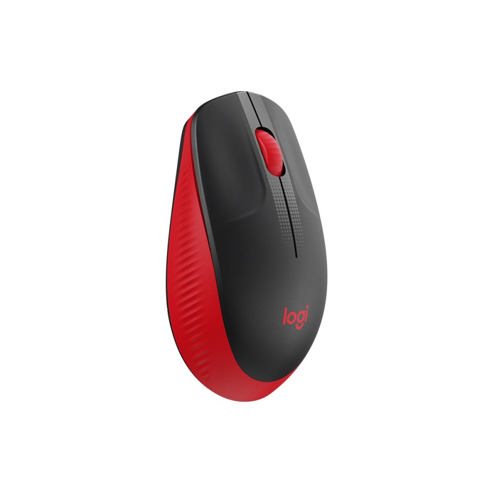 Produktbild för Logitech M190 - mus - röd