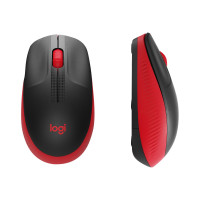 Produktbild för Logitech M190 - mus - röd