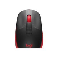 Produktbild för Logitech M190 - mus - röd