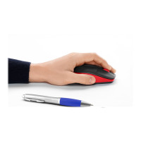 Produktbild för Logitech M190 - mus - röd