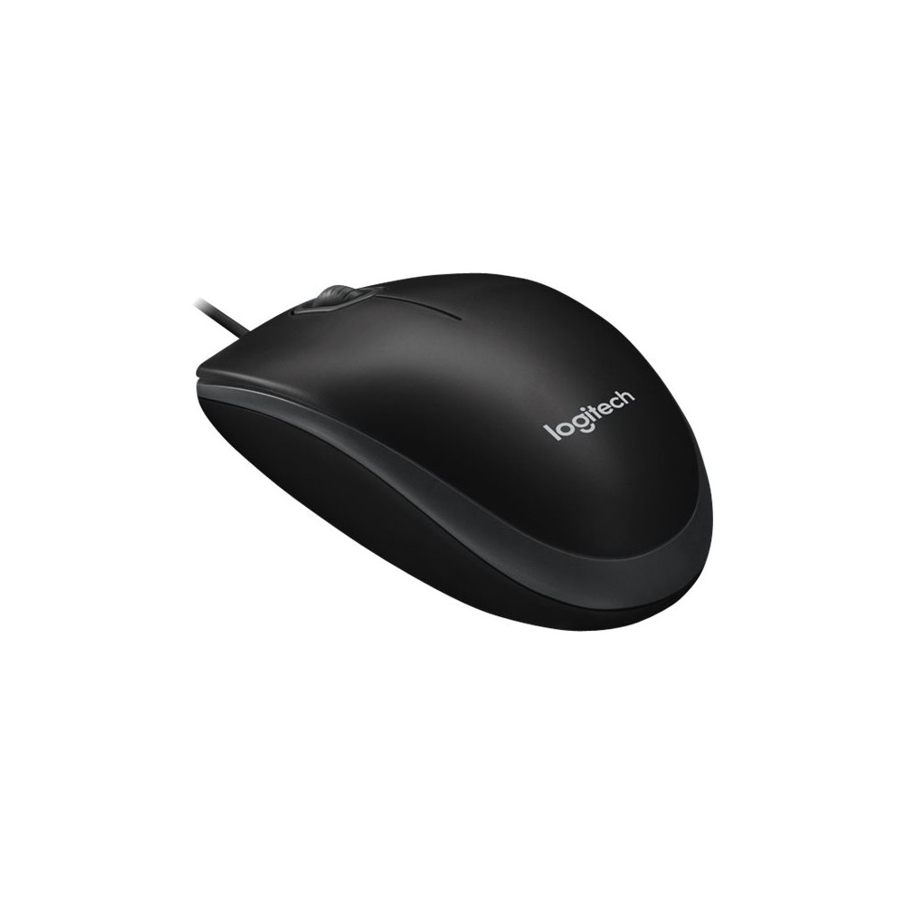Produktbild för Logitech B100 - mus - USB - svart