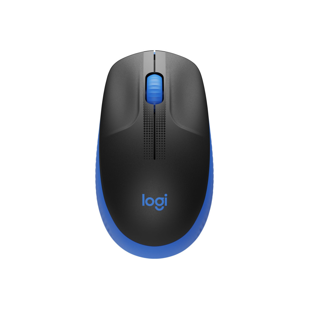 Produktbild för Logitech M190 - mus - blå