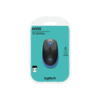 Produktbild för Logitech M190 - mus - blå