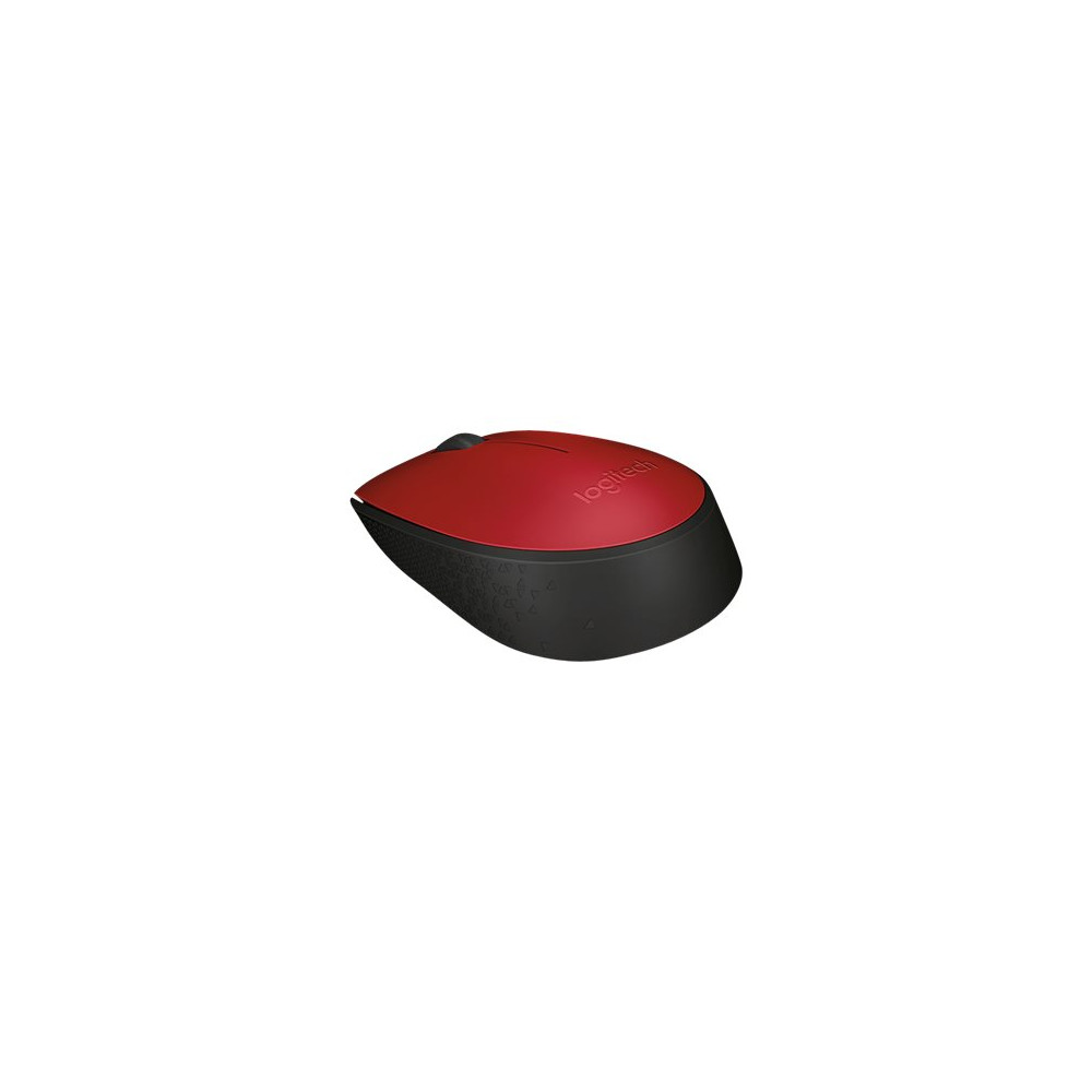 Produktbild för Logitech M171 - mus - 2.4 GHz - svart, röd