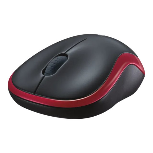Logitech Logitech M185 - mus - 2.4 GHz - röd