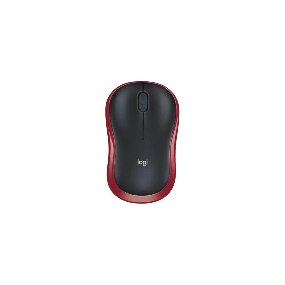 Produktbild för Logitech M185 - mus - 2.4 GHz - röd