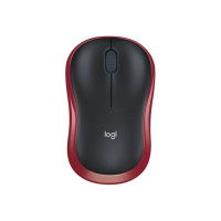 Produktbild för Logitech M185 - mus - 2.4 GHz - röd