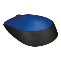 Produktbild för Logitech M171 - mus - 2.4 GHz - svart, blå