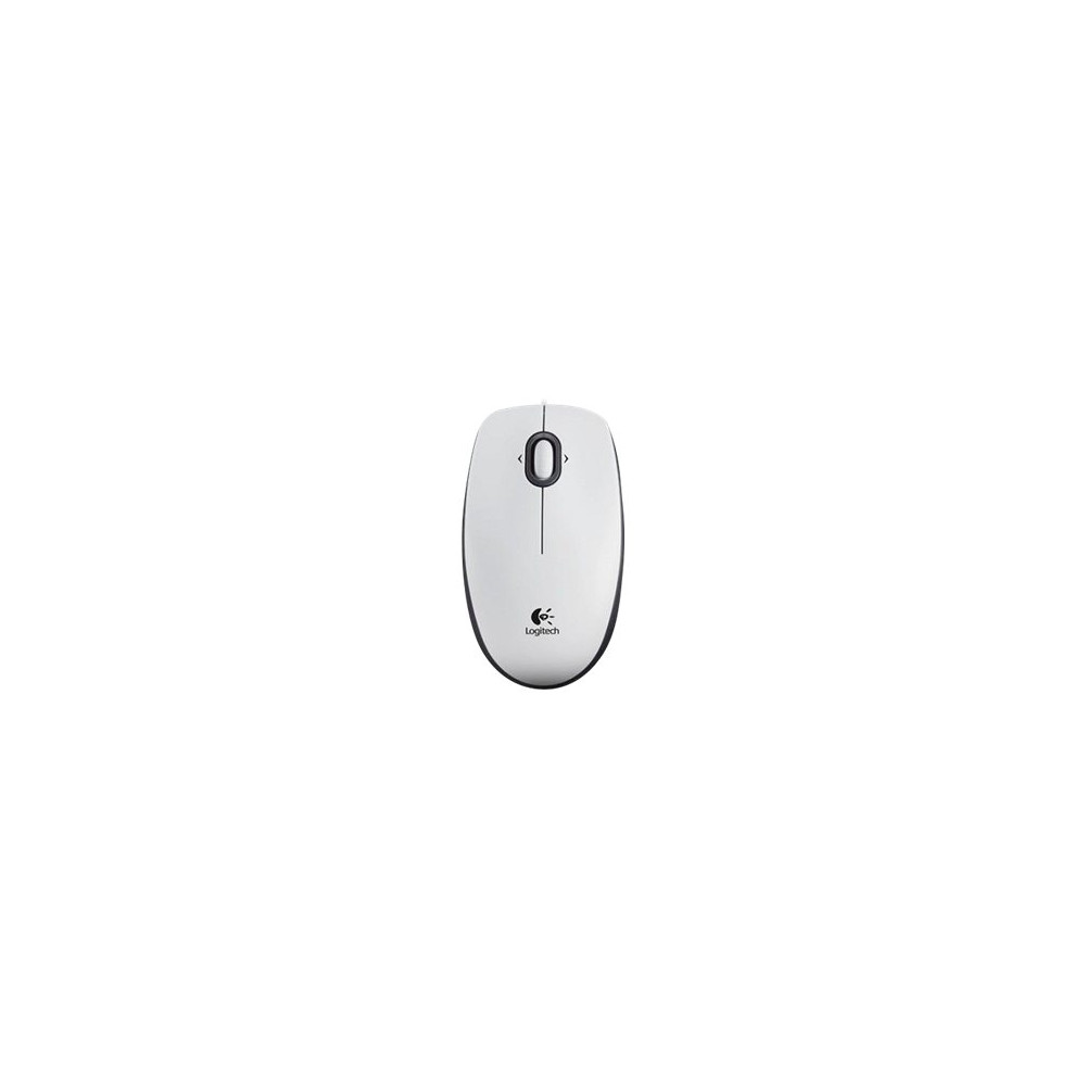 Produktbild för Logitech B100 - mus - USB - vit
