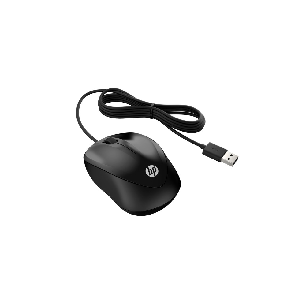Produktbild för HP 1000 - mus - USB - svart