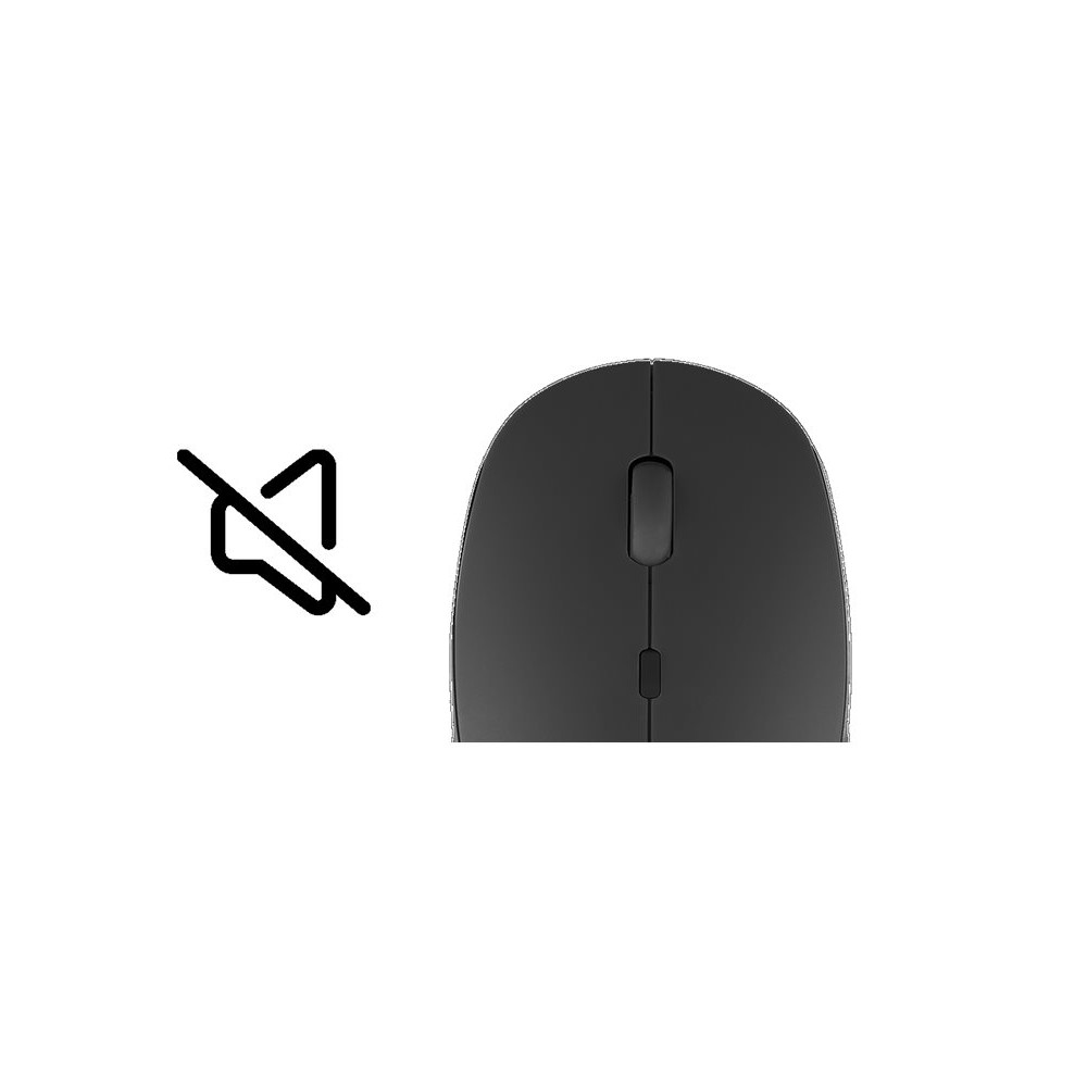 Produktbild för Natec Harrier 2 - mus - Bluetooth 5.1, 2.4 GHz - svart