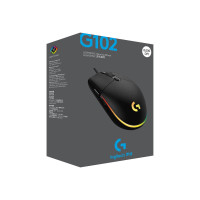 Produktbild för Logitech Gaming Mouse G102 LIGHTSYNC - mus - USB - svart