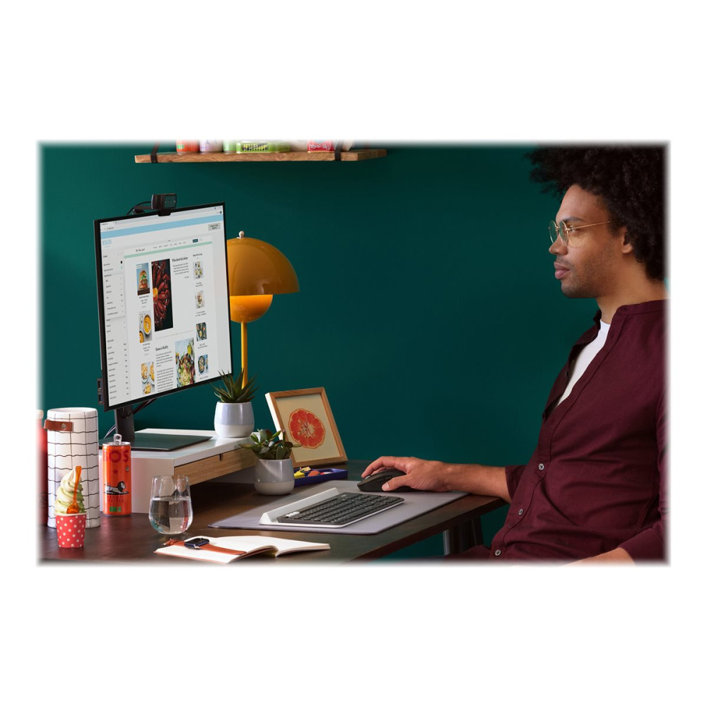 Produktbild för Logitech Signature M650 - mus - 2.4 GHz, Bluetooth - grafit