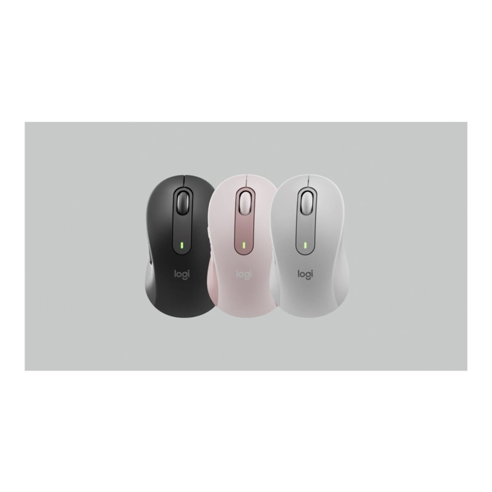 Produktbild för Logitech Signature M650 L - mus - stor storlek - 2.4 GHz, Bluetooth - offwhite
