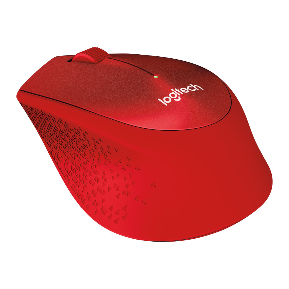 Produktbild för Logitech M330 SILENT PLUS - mus - 2.4 GHz - röd
