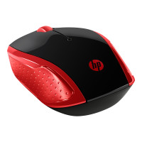 Produktbild för HP 200 - mus - 2.4 GHz - röd