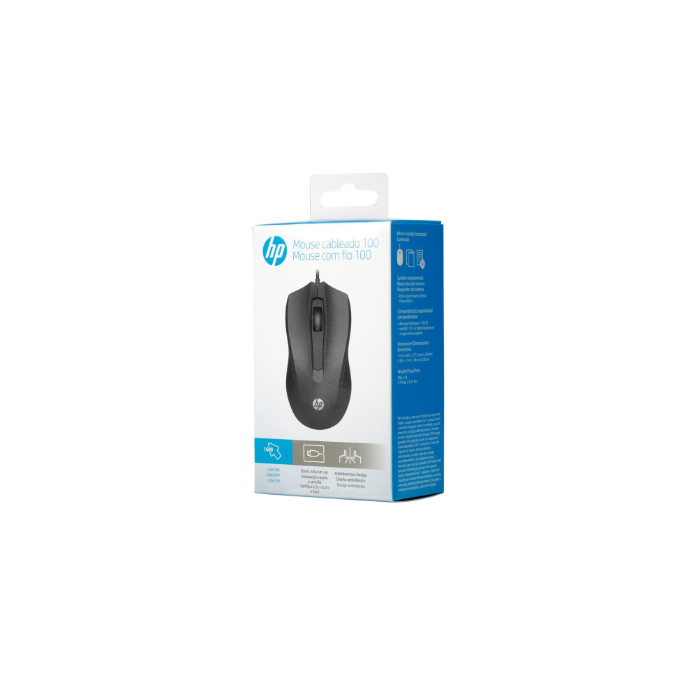 Produktbild för HP 100 - mus - USB
