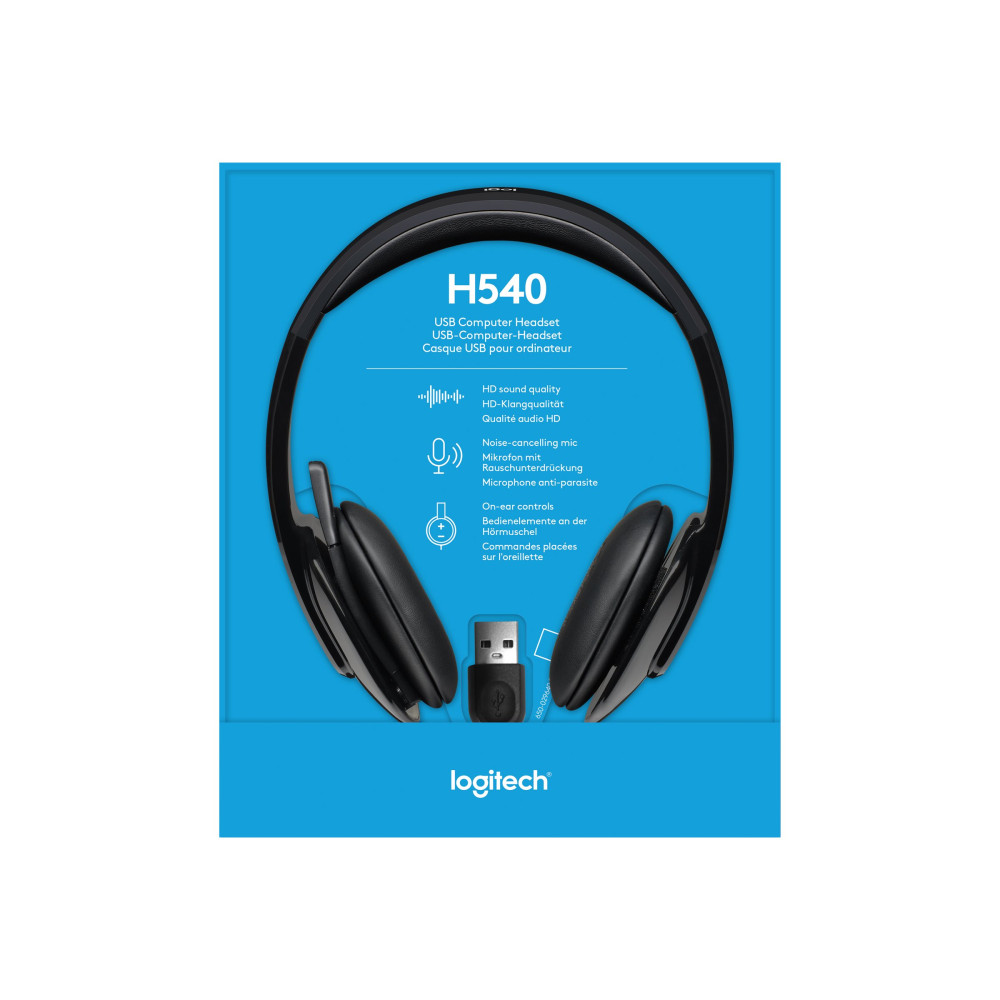 Produktbild för Logitech USB Headset H540 - headset