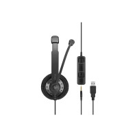 Produktbild för EPOS SC 75 USB MS - headset - 3,5 mm kontakt, USB
