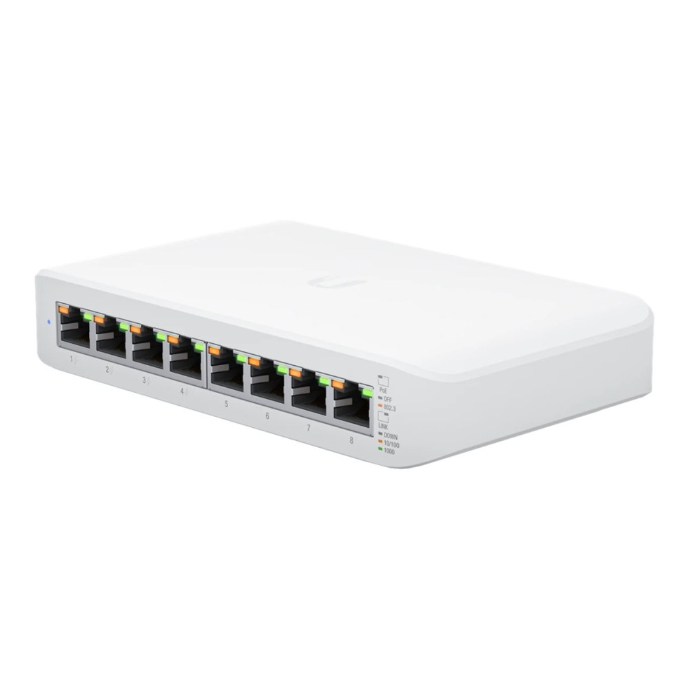 Produktbild för Ubiquiti UniFi Switch Lite USW-Lite-8-POE - switch - 8 portar - Administrerad