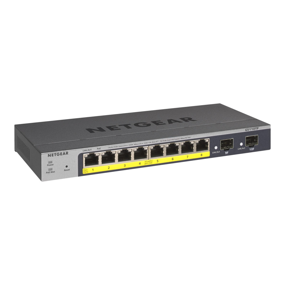 Produktbild för NETGEAR Smart GS110TPv3 - switch - 8 portar - smart