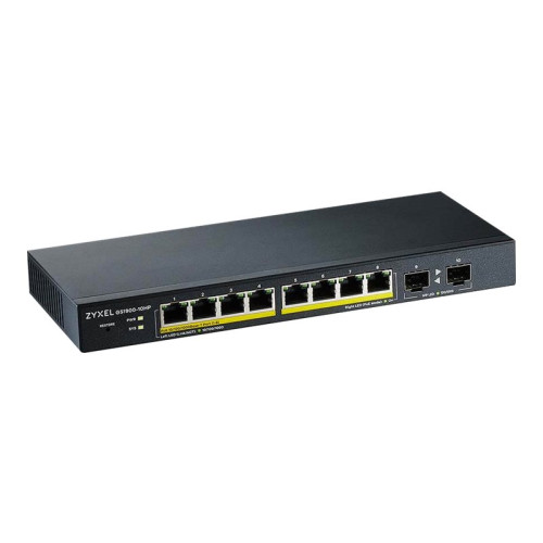 ZyXEL Zyxel GS1900-10HP - switch - 8 portar - smart