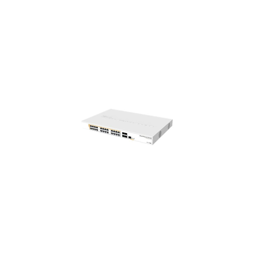 Produktbild för MikroTik Cloud Router Switch CRS328-24P-4S+RM - switch - 28 portar - Administrerad - rackmonterbar