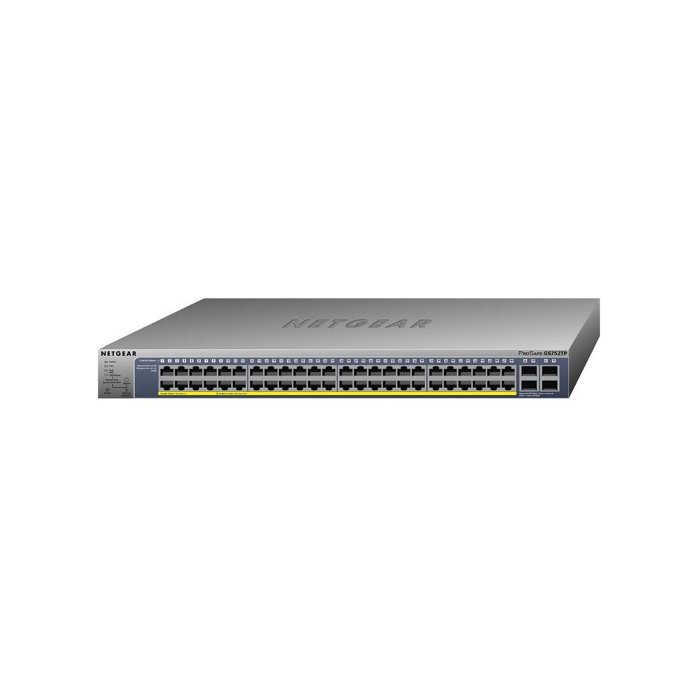 Produktbild för NETGEAR Smart GS752TP - switch - 48 portar - smart - rackmonterbar