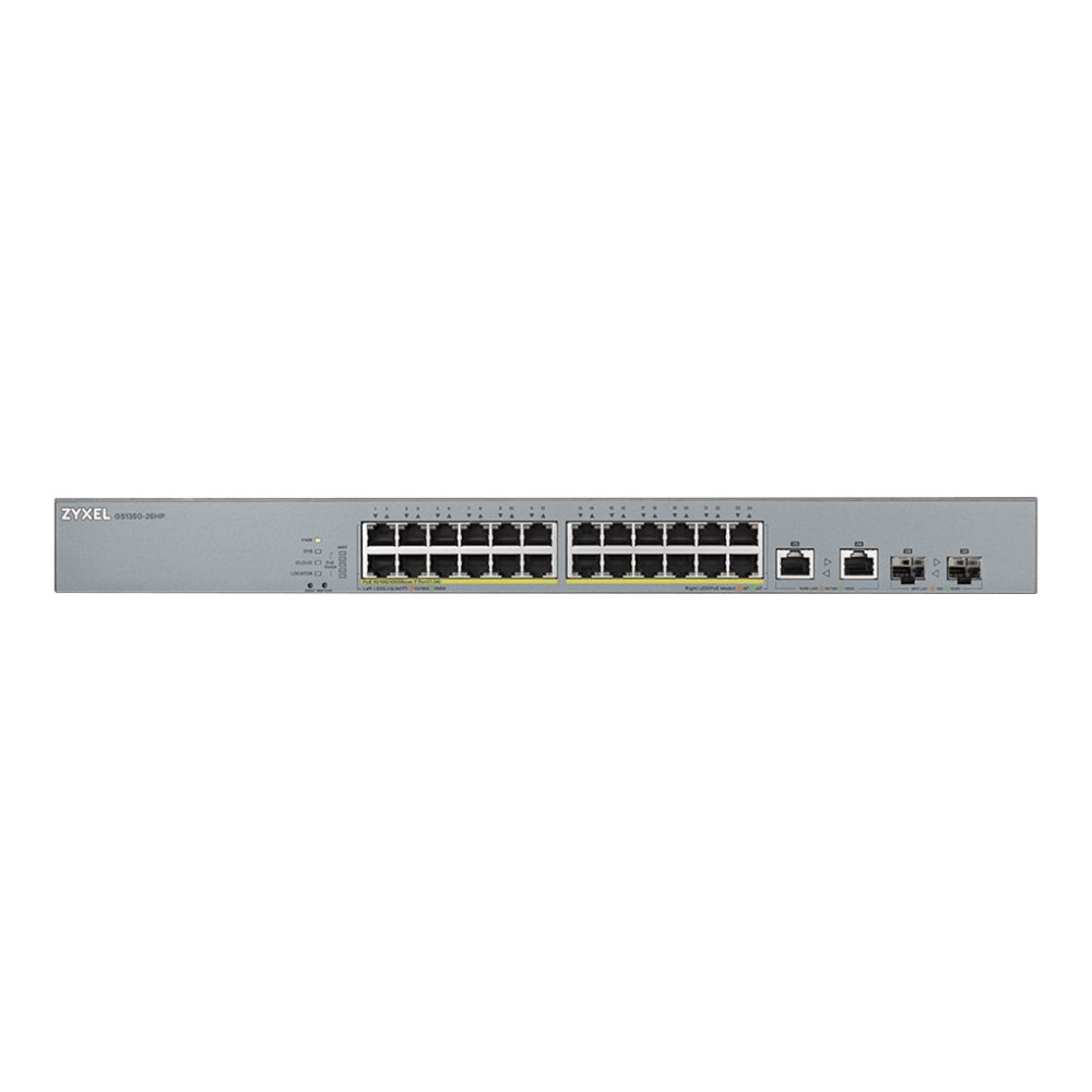 Produktbild för Zyxel GS1350-26HP - switch - 24 portar - smart - rackmonterbar