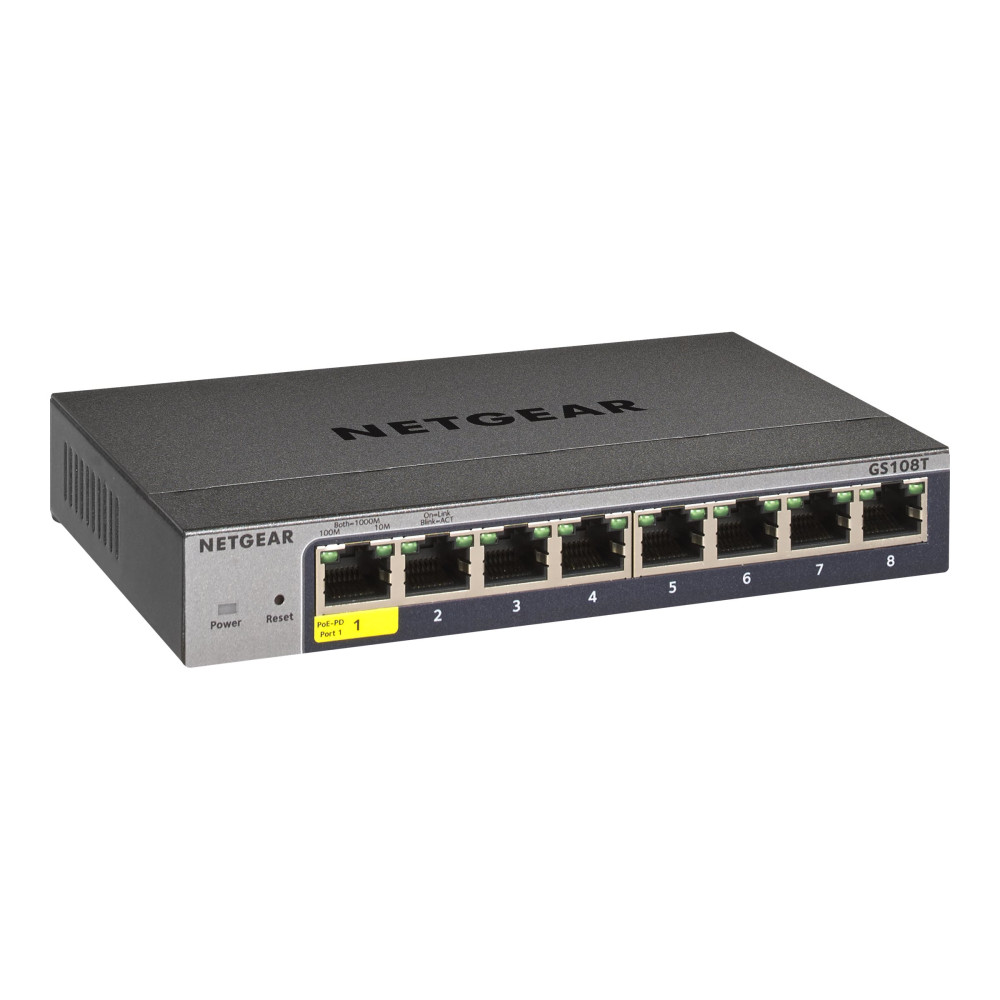 Produktbild för NETGEAR Smart GS108Tv3 - switch - 8 portar - smart