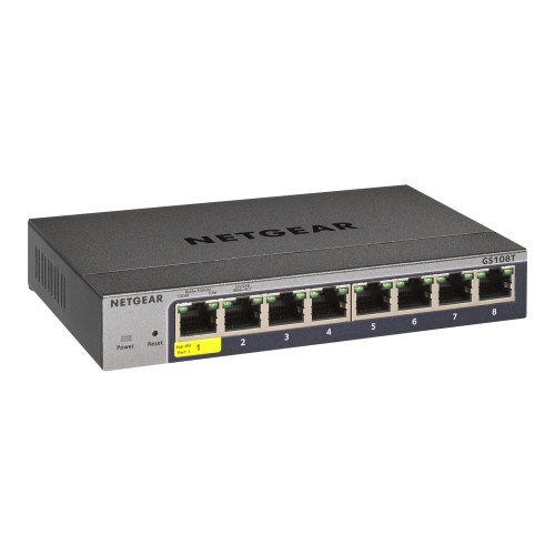 Netgear NETGEAR Smart GS108Tv3 - switch - 8 portar - smart