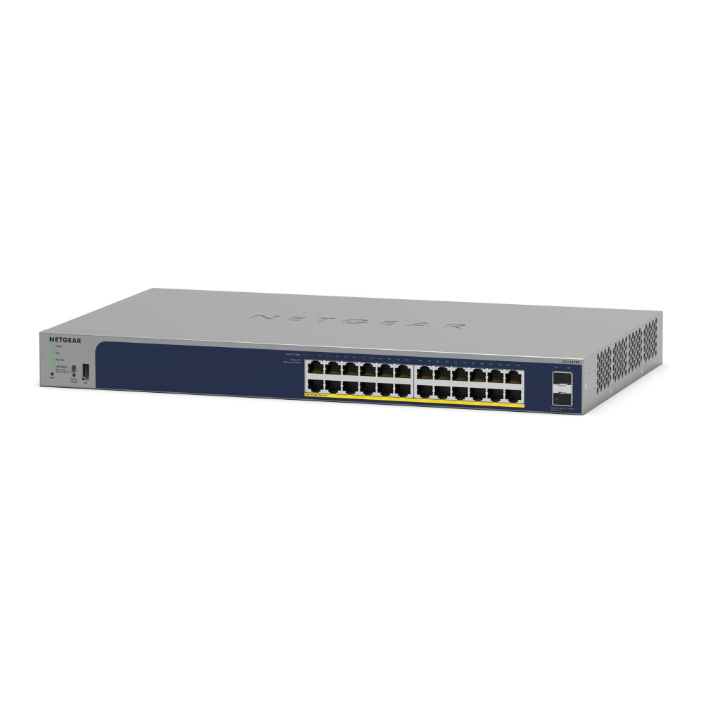 Produktbild för NETGEAR Smart GS728TPP - switch - 24 portar - smart - rackmonterbar