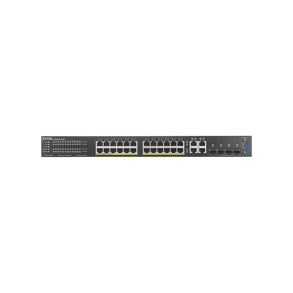 Produktbild för Zyxel GS2220-28HP - switch - 24 portar - Administrerad - rackmonterbar