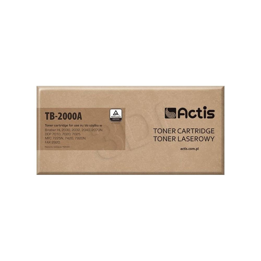 Produktbild för Actis TB-2000A - svart - kompatibel - tonerkassett (alternativ för: Brother TN2000, Brother TN2005)
