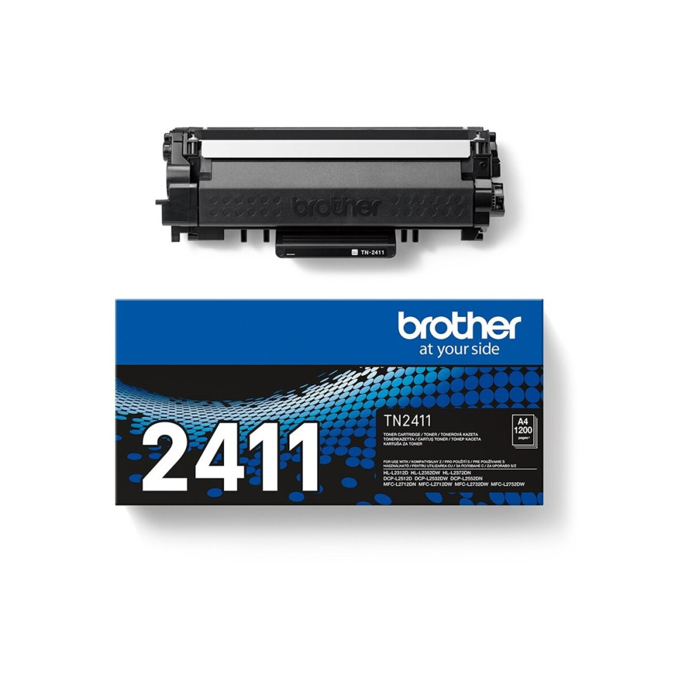 Produktbild för Brother TN2411 - svart - original - tonerkassett
