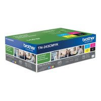 Produktbild för Brother TN243CMYK Value Pack - 4-pack - svart, gul, cyan, magenta - original - tonerkassett