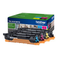 Produktbild för Brother TN243CMYK Value Pack - 4-pack - svart, gul, cyan, magenta - original - tonerkassett