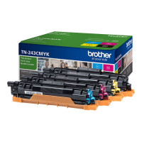 Produktbild för Brother TN243CMYK Value Pack - 4-pack - svart, gul, cyan, magenta - original - tonerkassett