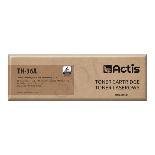 ACTIS Actis standard TH-36A - svart - kompatibel - tonerkassett (alternativ för: Canon CRG-713, HP 36A, HP CB436A)