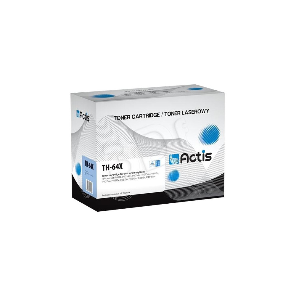 Produktbild för Actis standard TH-64X - svart - kompatibel - tonerkassett (alternativ för: HP 64X, HP CC364X)