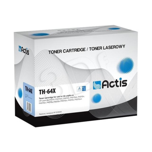 ACTIS Actis standard TH-64X - svart - kompatibel - tonerkassett (alternativ för: HP 64X, HP CC364X)