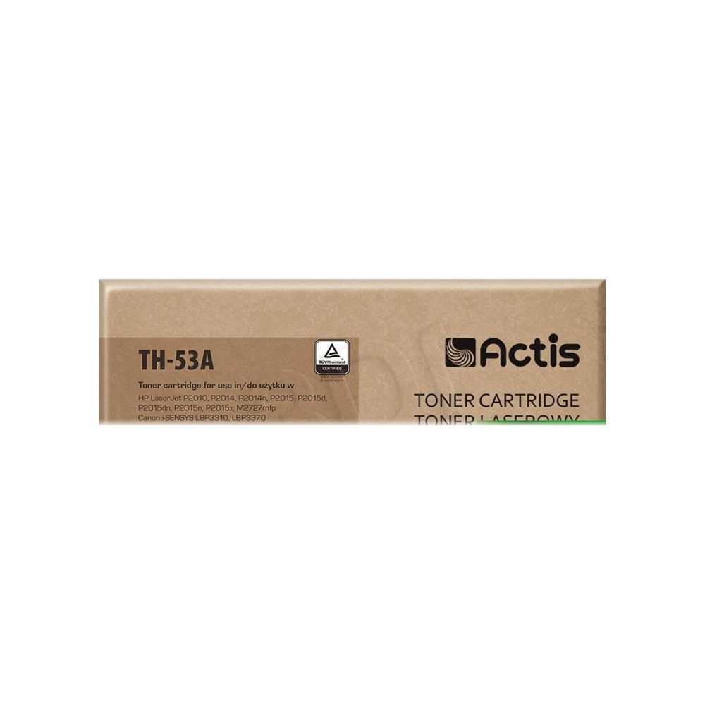 Produktbild för Actis standard TH-53A - svart - kompatibel - tonerkassett (alternativ för: Canon CRG-715, HP 53A, HP Q7553A)