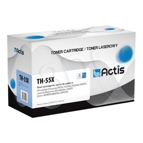 ACTIS Actis standard TH-55X - svart - kompatibel - tonerkassett (alternativ för: Canon CRG-724H, HP 55X, HP CE255X)