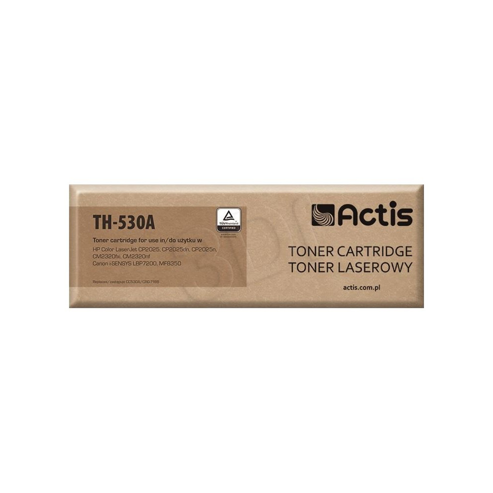 Produktbild för Actis standard TH-530A - svart - kompatibel - tonerkassett (alternativ för: Canon CRG-718BK, HP 304A, HP CC530A)