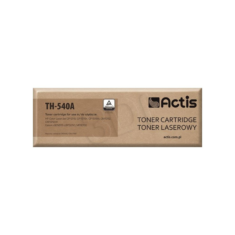 Produktbild för Actis standard TH-540A - svart - kompatibel - tonerkassett (alternativ för: Canon CRG-716BK, HP 125A, HP CB540A)