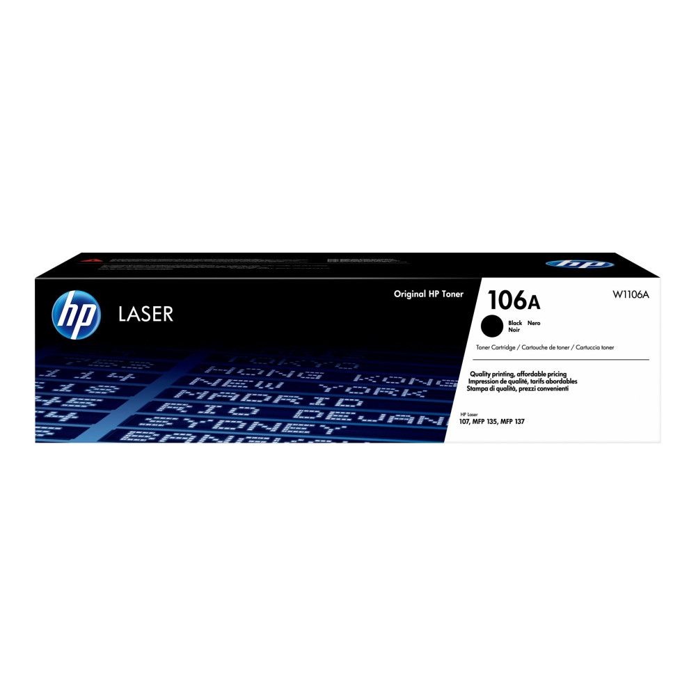 Produktbild för HP 106A - svart - original - tonerkassett (W1106A)