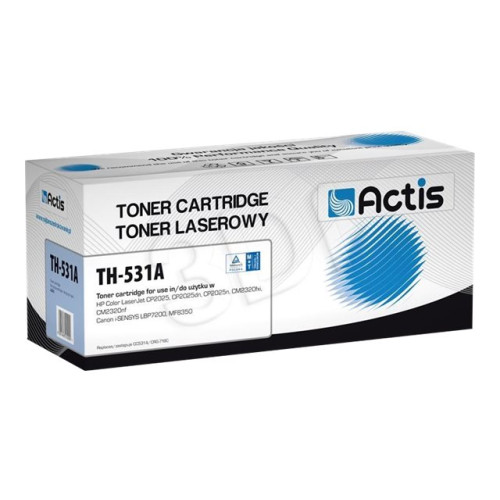 ACTIS Actis standard TH-531A - svart - kompatibel - tonerkassett (alternativ för: Canon CRG-718C, HP 304A, HP CC531A)