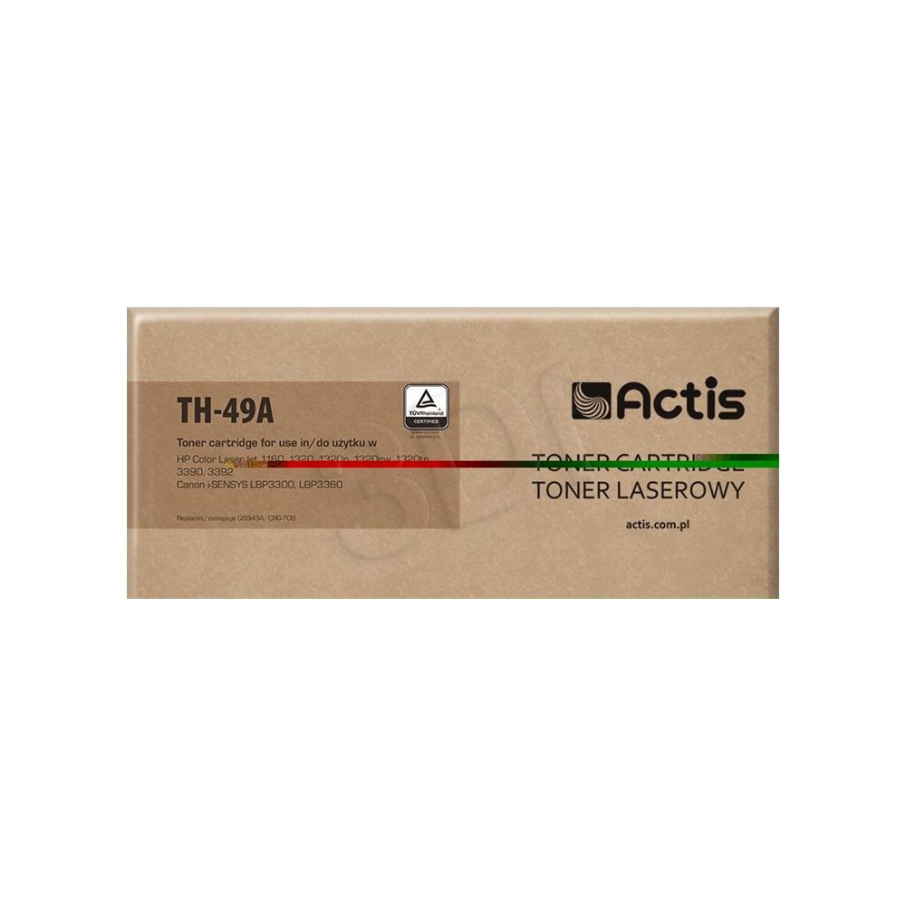 Produktbild för Actis standard TH-49A - svart - kompatibel - tonerkassett (alternativ för: Canon CRG-708, HP 49A, HP Q5949A)