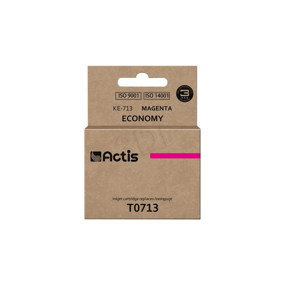 Produktbild för Actis KE-713 - magenta - kompatibel - bläckpatron (alternativ för: Epson C13T07134011, Epson T0713, Epson T0893)
